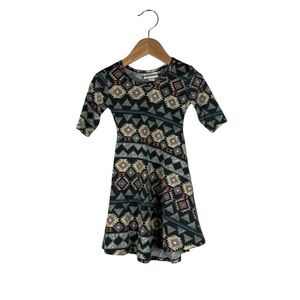 LuLaRoe Aztec Girls Dress Size 2